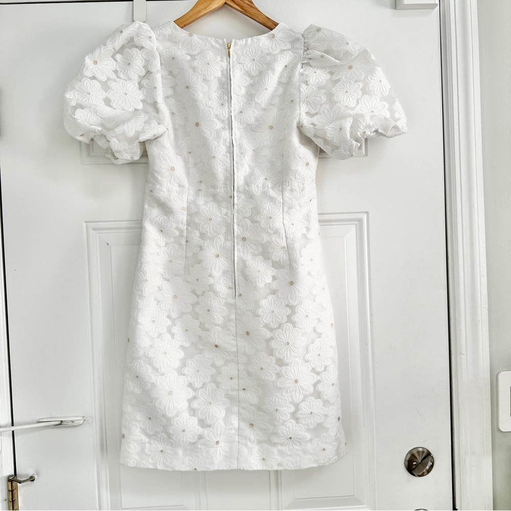 Lilly Pulitzer Citra Organza Puff Sleeve Floral Dress - Picture 4 of 6